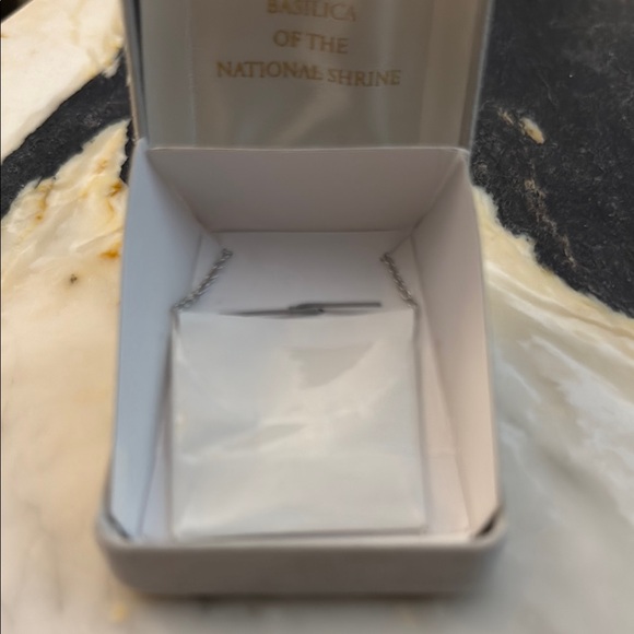 Emerald Green Sterling Silver Cross Necklace - Picture 7 of 7